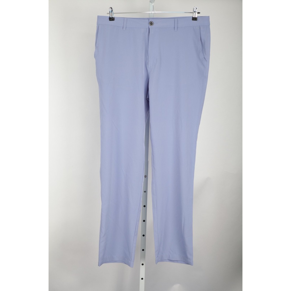 Short Par 4 Golf Pants Mens 36x34 Lavender Blue Stretch Performance Trousers